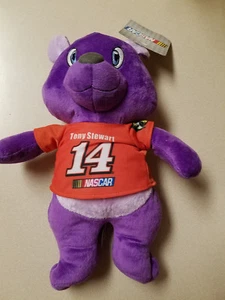 KELLY TOY 2016 NASCAR TONY STEWART #14 PURPLE PLUSH TEDDY BEAR (NEW) - Picture 1 of 7