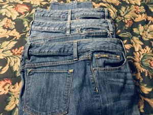 LL Bean Denim Stretch Classic Fit Jeans Womens Size 14 Reg ( 3 Pair Lot) - Picture 1 of 3