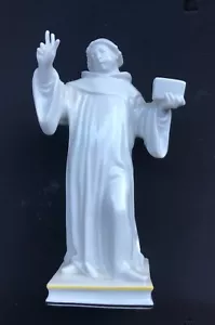 Auf die Bibel schwörender Mönch - Nymphenburg Porzellan - Vitrinenstück, selten - Bild 1 von 7