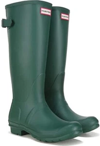 Hunter Original Unisex Adjustable Wellies Jasper Green Rain Boots Sizes 4 5 6 7 - Picture 1 of 4