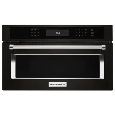 KitchenAid  1.4-cu ft Built-In 27" Microwave EasyConvect™ (Black Stainless) - Image 1 of 4
