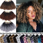 Ombre Thick Water Wave Braid Twist Crochet Hair Extensions Deep Curly Afro Kinky