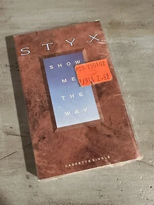 STYX Show Me The Way & Back To Chicago FACTORY SEALED CASSETTE SINGLE A&M Record - Image 1 of 3