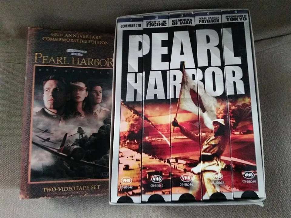 Lot of 7 Pearl Harbor VHS 2002 5-Tape Set Collector Series Pearl Harbor 2001 Vtg - Image 1 of 1