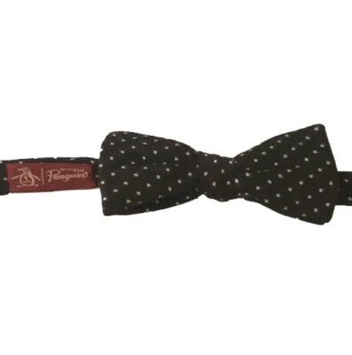 Pajarita de diseñador ajustable con lunares Penguin, lunares para hombre Foto 1 de 4