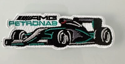 F1 AMG PETRONAS MERCEDES RACE CAR RACING Iron on PATCH 1.5” H X 3” L - Image 1 of 2