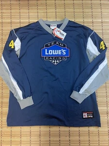 Long Sleeve Shirt Jersey Chase Authentics Nascar Lowe’s Team Racing Blue Mens L - Picture 1 of 6
