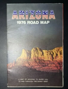 1976 Arizona Road Map to Guide You Through the Sunny West Vintage w Attractions - Picture 1 of 12