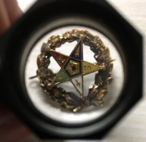 USA FRATERNITY PIN Badge Order  Medal  GOLD 10 K  Rare # 10 - Picture 1 of 4