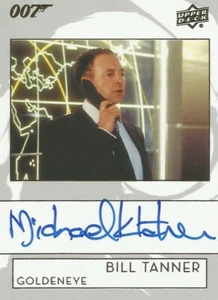 Tarjeta autógrafa Upper Deck James Bond Collection 2019: Michael Kitchen as Tanner - Imagen 1 de 1