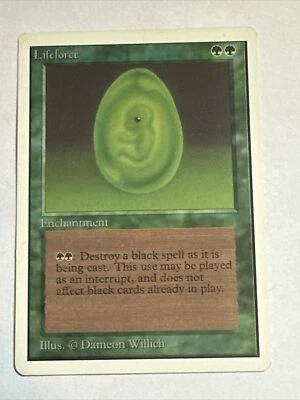 Lifeforce  X1 Unlimited Ex+ Cond See Pics Front/back English MTG - Image 1 of 2