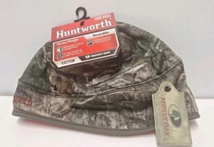 Victor Huntworth Mossy Oak Reversible Heavy Weight OS Beanie - Camo/Orange - NWT - Picture 1 of 5