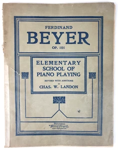 Ferdinand Beyer Elementary School of Piano Playing Sheet Music Lesson Book 1911 - Picture 1 of 10