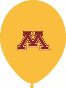 Minnesota Golden Gophers NCAA College Sports Party Decoration 11" Latex Balloons - Picture 1 of 1
