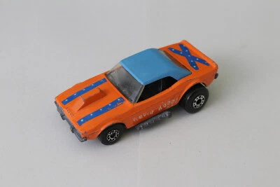 Matchbox Superfast No.1 MB1 Dodge Challenger Revin Rebel Orange Blue Roof - Image 1 of 4