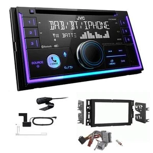 JVC 2-DIN MP3 Autoradio Bluetooth DAB+ für GM Hummer H2 Facelift 2007-2010 - Bild 1 von 6