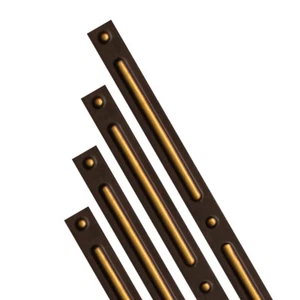 # G2 - Cubiertas de rejilla y costura de PVC de oro antiguo (24 tiras) 24"" x 1"" - Imagen 1 de 2