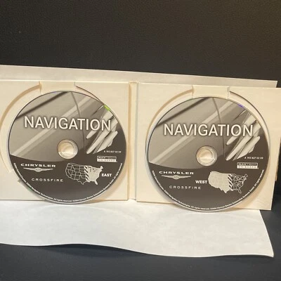 Chrysler Crossfire Navigation OEM dvd Disc set USA East & West A1938270259 - Image 1 of 4