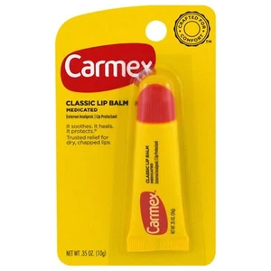 Carmex Classic Medicated Lip Balm External Analgesic Soothe Dry Relief 0.35oz - Picture 1 of 2
