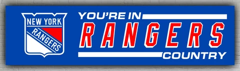 New York Rangers You're in Rangers Country 60x240cm 2x8ft Hockey Best Flag Cover
