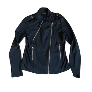 Patty Boutik Womens Jacket Black Size L Slim Fit (Approx Size 14 ) Stretch Zip - Picture 1 of 10