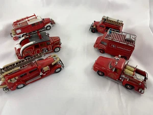 Lot of 6 Matchbox Firetrucks Emergency Vehicle Diecast Cars Models of Yesteryear - Picture 1 of 9