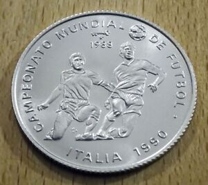 Karibik - 5 Pesos - 1988 - Silber - Fußball-WM 1990