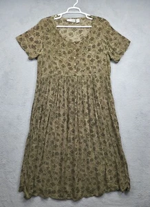 Maxi Vestido J A Studio Para Mujer XL Verde Floral Cuentas Boho Cottagecore Hippie De Colección - Imagen 1 de 19