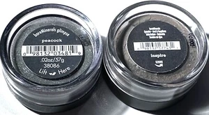 New Sealed bareMinerals Eye Color Eyeshadow Peacock And Inspire .57g/.02 oz - Picture 1 of 2