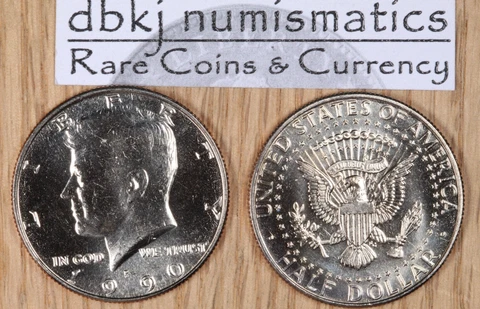 1990 P Kennedy Half Dollar 50¢ - Choice to Gem Uncirculated Cover