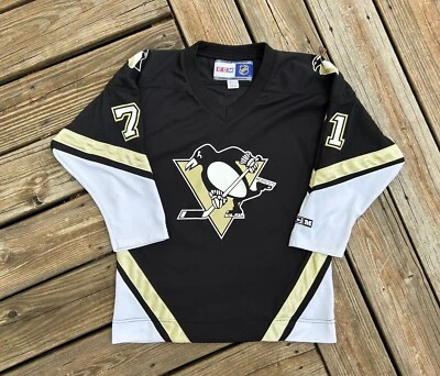 Pittsburgh Penguins #71 Evgeni Malkin CCM NHL Jersey Youth Boys L/XL Hockey Logo - Image 1 of 4
