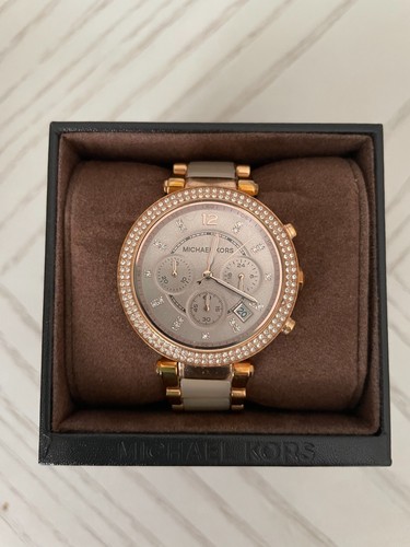 Orologio Donna Michael Kors Donna Parker Cronografo Oro Rosa Acciaio MK5896