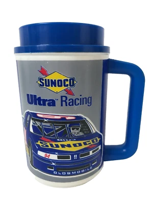 Vintage Thermo NASCAR Terry LaBonte Sunoco Ultra #94 Oldsmobile Racing Mug Cup - Image 1 of 4