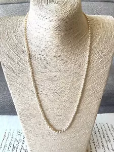 ANTIQUE NECKLACE Judged To Be Cultured Pearls 1920s Sterling Silver SOME DEFECTS - Picture 1 of 21