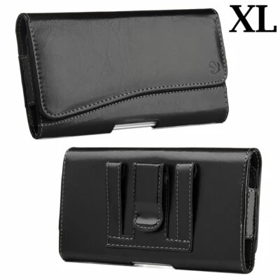 Funda horizontal con clip para cinturón de cuero negro para Samsung Galaxy Note 10+ PLUS Foto 1 de 4