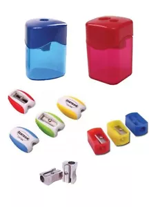 Plastic and Metal Pencil Sharpeners Bulk Multi Pack Deals-One Hole/Two Hole Type - Picture 1 of 15