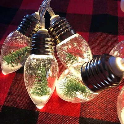 Christmas Tree LED String Lights Snow Globe Light for Christmas Tree Decoration - Image 1 of 4