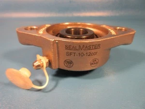 Sealmaster SFT-10-12CCR, 3/4" Bohrung 2 Schrauben Flanschaufnahme Kugellager SFT-10-12C - Bild 1 von 5