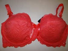 Bnwt La Senza 34A 34GG 38G 40G Balconette Bra in Coral Lace Satin Bow