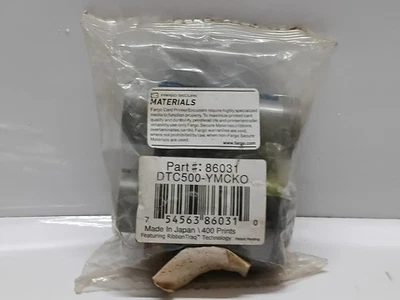 FARGO RIBBONTRAQ 86031 PRINT RIBBON DTC500-YMCKO 400 PRINTS - FACTORY SEALED - Image 1 of 4