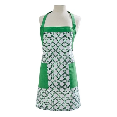 GEO APRON, PATRICIA HEATON HOME, PARK DESIGNS, green, MODERN, NEW - Image 1 of 2