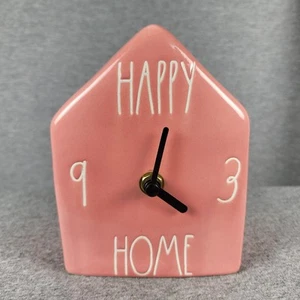 Rae Dunn “House Shaped” Happy Home Ceramic Clock - Picture 1 of 6