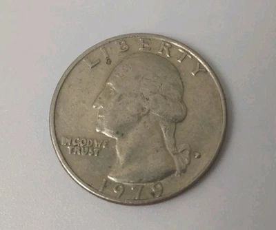 1979 quarter Error filled D Mint Mark  - Image 1 of 2