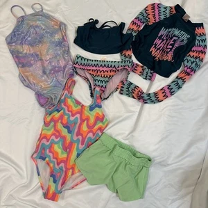 Girls Swimsuit Size 6x Lot Of 3 - Picture 1 of 7
