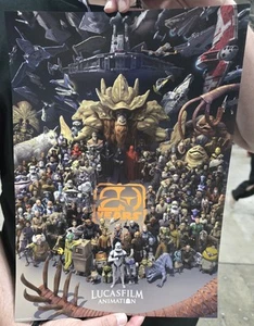 Star Wars Celebration 2025 20 Years Lucasfilm Animation Poster Panel Exclusive - Picture 1 of 2