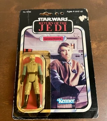 1983 Star Wars  ROTJ General Madine 77 Back MOC W/ Acrylic Case. Kenner Figure - Image 1 of 4