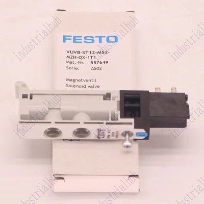 one NEW FESTO VUVB-ST12-M52-MZH-QX-1T1 557649 solenoid valve Quality assurance - Image 1 of 4