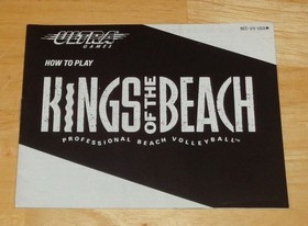 Kings of the Beach - Nintendo NES Loose Instruction Manual for Video Game