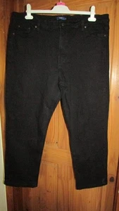 Mens black denim jeans from Cotton Traders size 42W / 29L - Picture 1 of 2