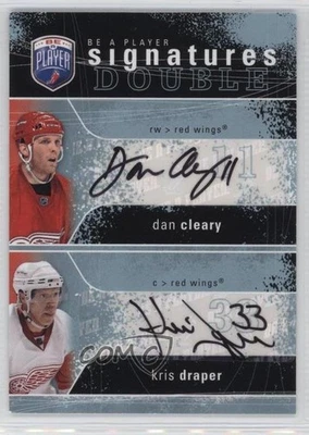 2007 Upper Deck Be a Player Signatures Double Daniel Cleary Dan Kris Draper Auto - Image 1 of 2